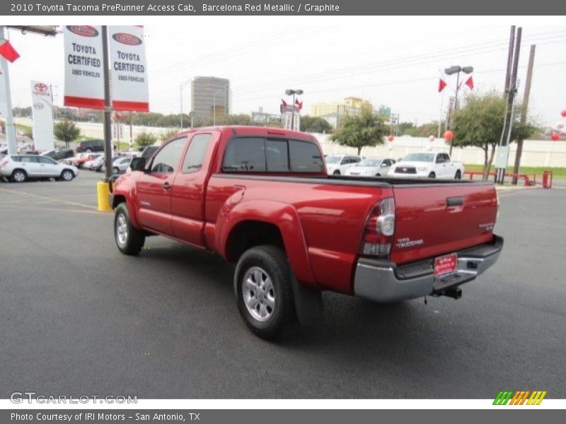 Barcelona Red Metallic / Graphite 2010 Toyota Tacoma PreRunner Access Cab