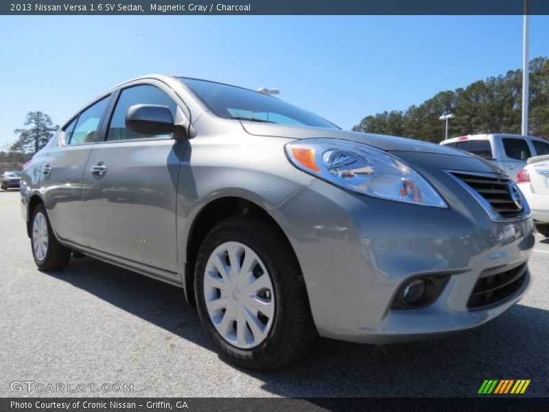 Magnetic Gray / Charcoal 2013 Nissan Versa 1.6 SV Sedan