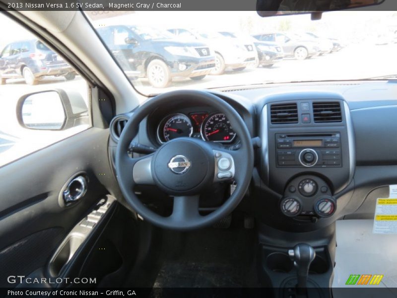 Magnetic Gray / Charcoal 2013 Nissan Versa 1.6 SV Sedan