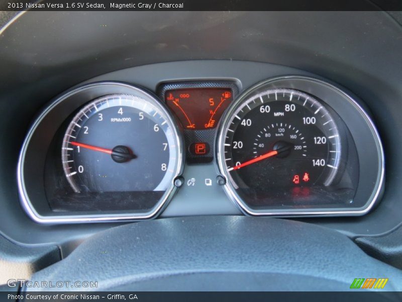 Magnetic Gray / Charcoal 2013 Nissan Versa 1.6 SV Sedan