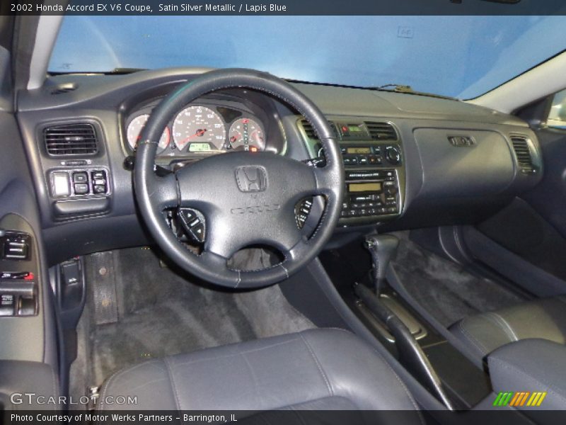  2002 Accord EX V6 Coupe Lapis Blue Interior