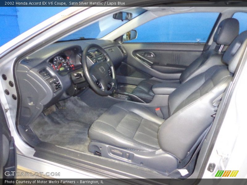 Lapis Blue Interior - 2002 Accord EX V6 Coupe 