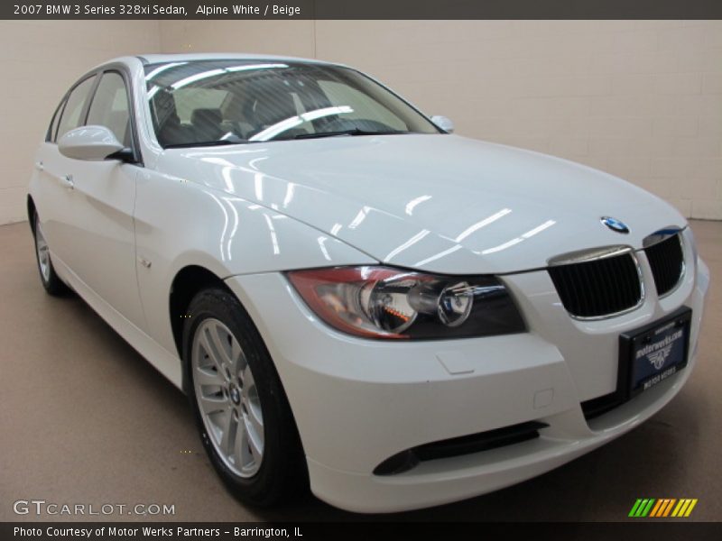 Alpine White / Beige 2007 BMW 3 Series 328xi Sedan