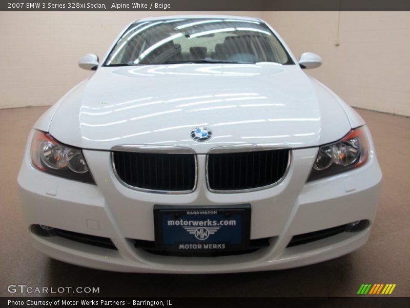 Alpine White / Beige 2007 BMW 3 Series 328xi Sedan