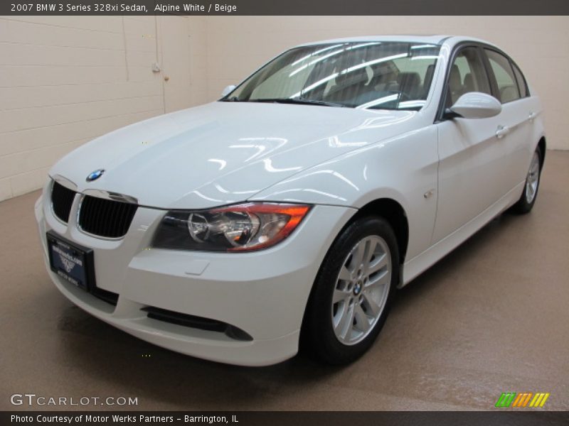 Alpine White / Beige 2007 BMW 3 Series 328xi Sedan
