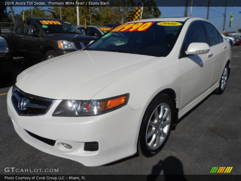 Premium White Pearl / Ebony Black 2006 Acura TSX Sedan