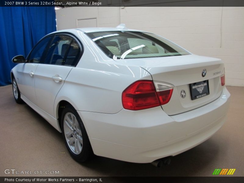 Alpine White / Beige 2007 BMW 3 Series 328xi Sedan