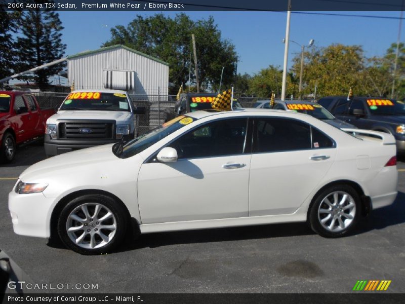 Premium White Pearl / Ebony Black 2006 Acura TSX Sedan