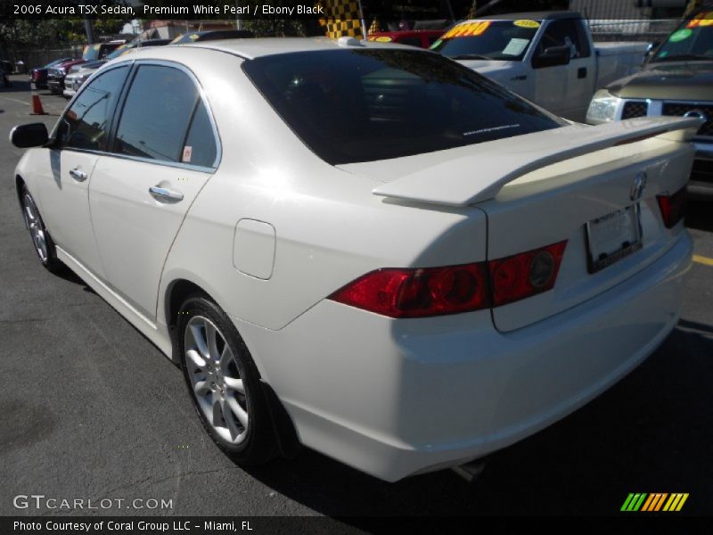 Premium White Pearl / Ebony Black 2006 Acura TSX Sedan