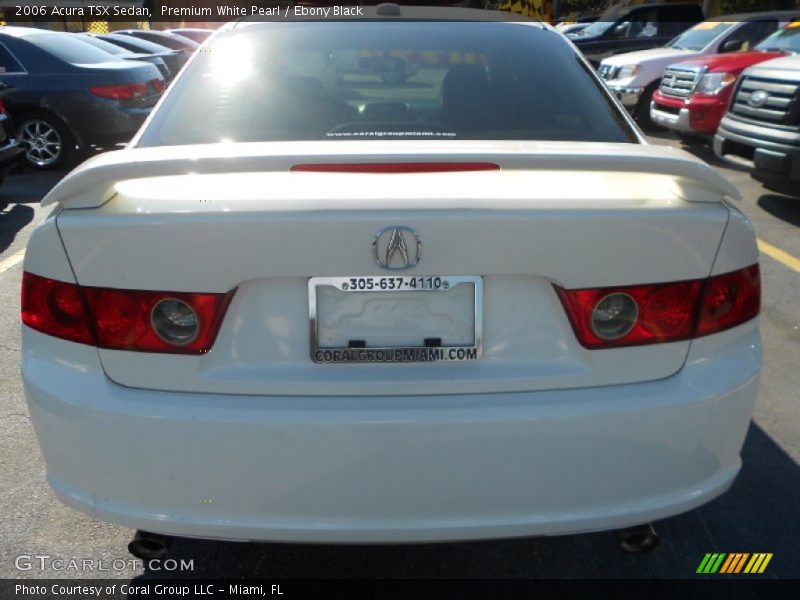 Premium White Pearl / Ebony Black 2006 Acura TSX Sedan