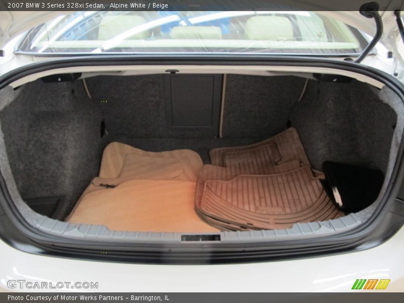 Alpine White / Beige 2007 BMW 3 Series 328xi Sedan