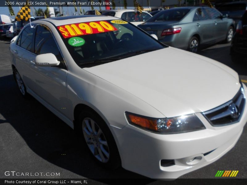 Premium White Pearl / Ebony Black 2006 Acura TSX Sedan