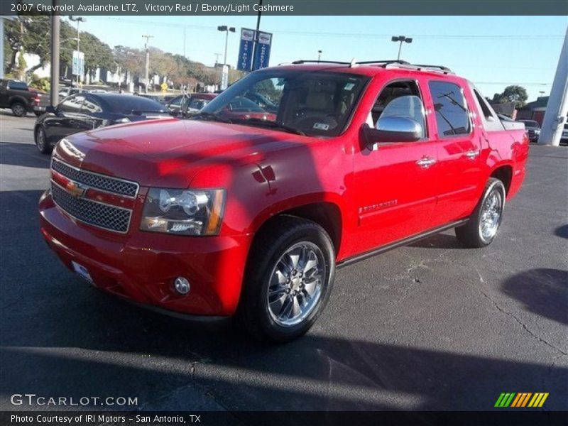 Victory Red / Ebony/Light Cashmere 2007 Chevrolet Avalanche LTZ