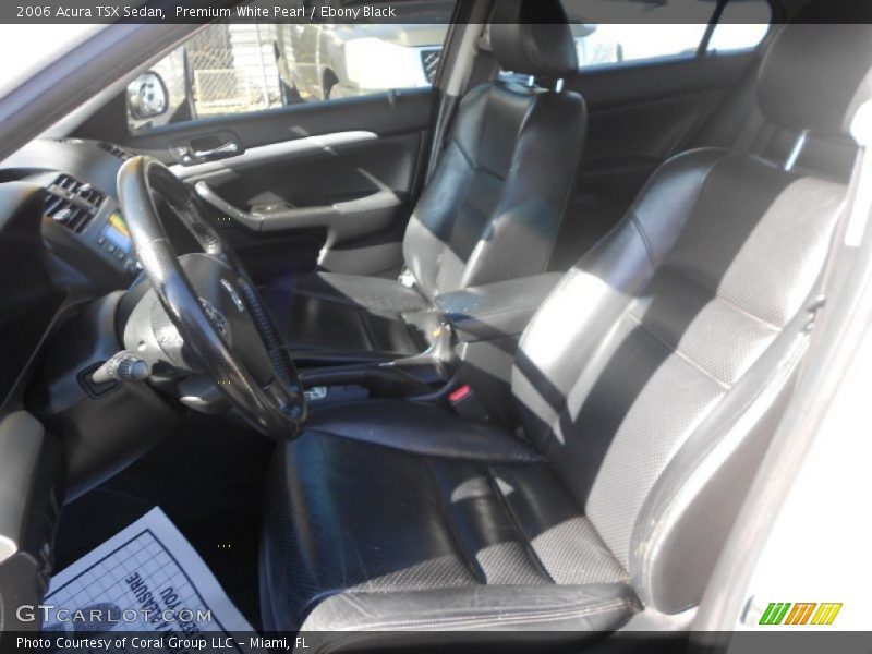 Premium White Pearl / Ebony Black 2006 Acura TSX Sedan