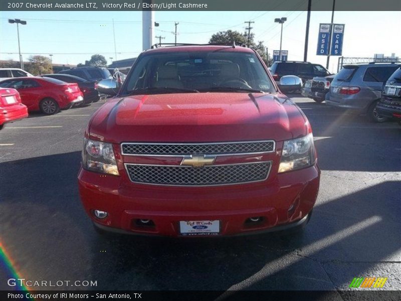 Victory Red / Ebony/Light Cashmere 2007 Chevrolet Avalanche LTZ