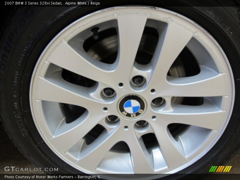 Alpine White / Beige 2007 BMW 3 Series 328xi Sedan