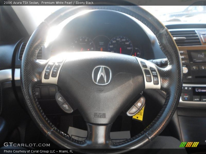 Premium White Pearl / Ebony Black 2006 Acura TSX Sedan