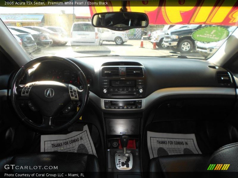 Premium White Pearl / Ebony Black 2006 Acura TSX Sedan