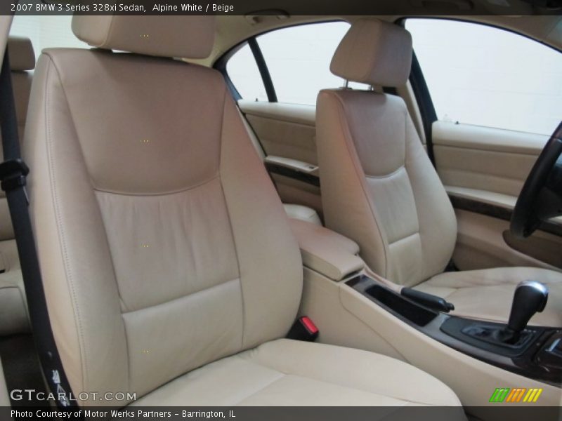 Alpine White / Beige 2007 BMW 3 Series 328xi Sedan