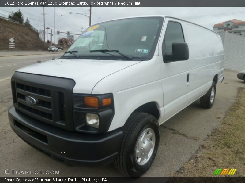 Oxford White / Medium Flint 2012 Ford E Series Van E250 Extended Cargo