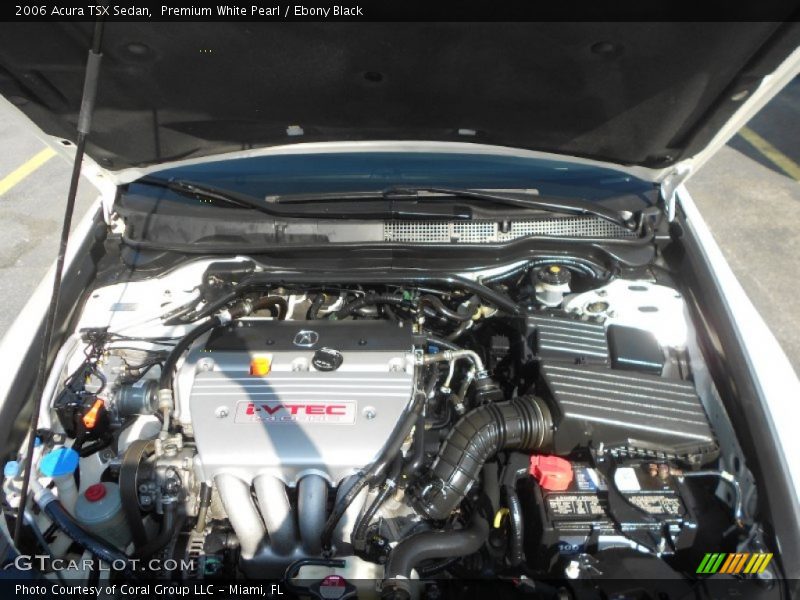 Premium White Pearl / Ebony Black 2006 Acura TSX Sedan