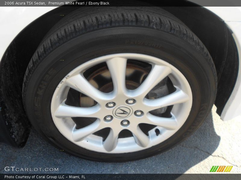 Premium White Pearl / Ebony Black 2006 Acura TSX Sedan