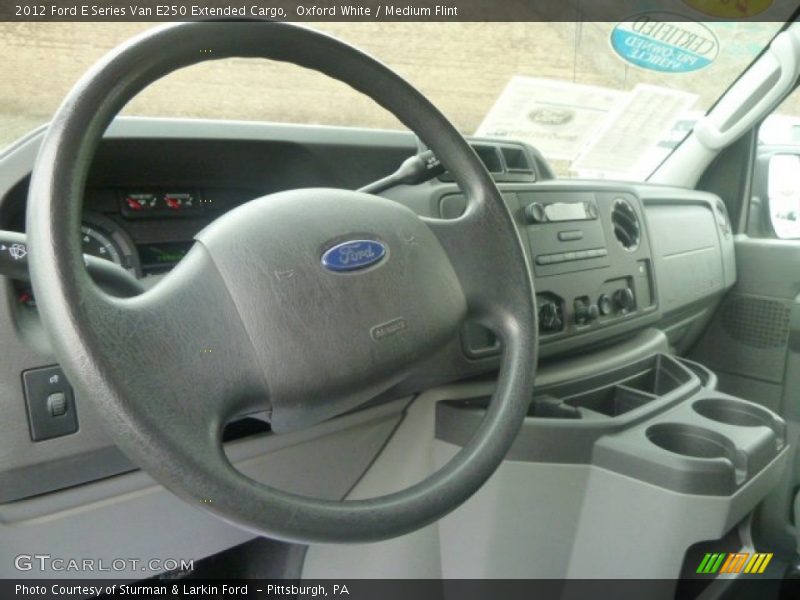 Oxford White / Medium Flint 2012 Ford E Series Van E250 Extended Cargo