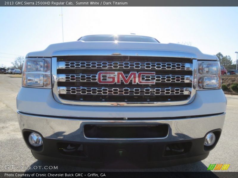 Summit White / Dark Titanium 2013 GMC Sierra 2500HD Regular Cab