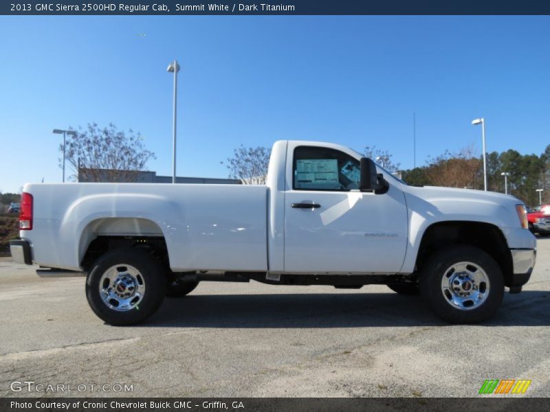 Summit White / Dark Titanium 2013 GMC Sierra 2500HD Regular Cab