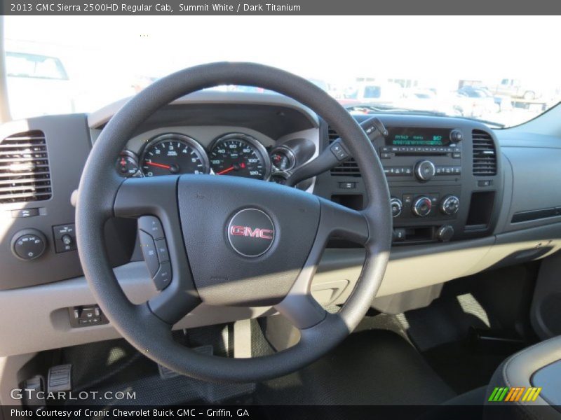 Summit White / Dark Titanium 2013 GMC Sierra 2500HD Regular Cab