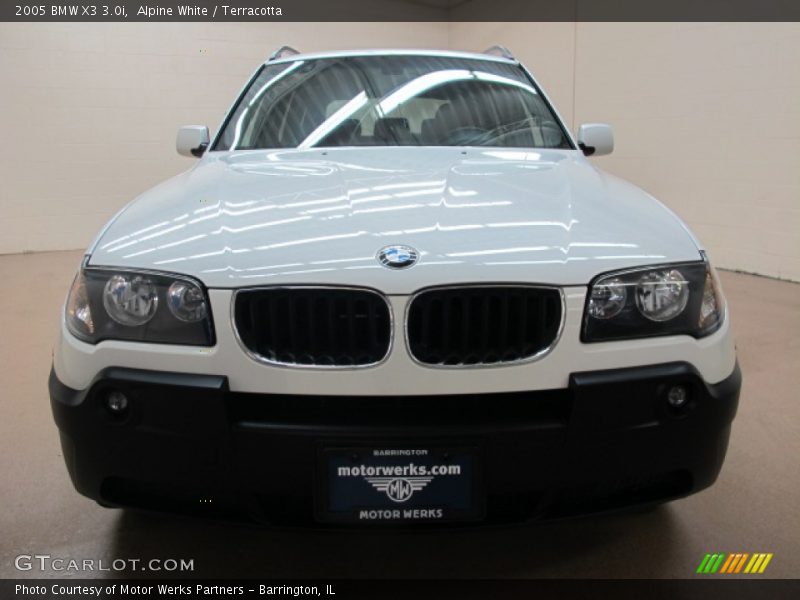 Alpine White / Terracotta 2005 BMW X3 3.0i