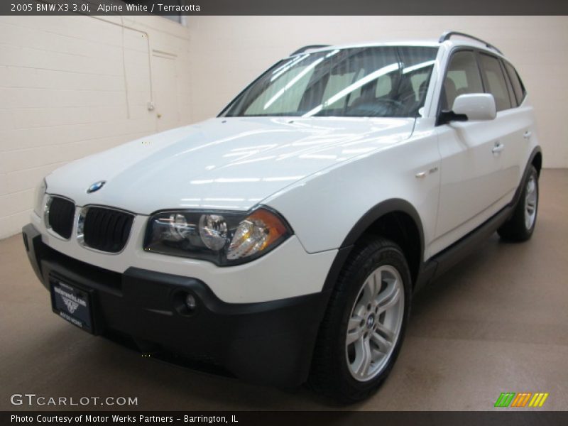 Alpine White / Terracotta 2005 BMW X3 3.0i