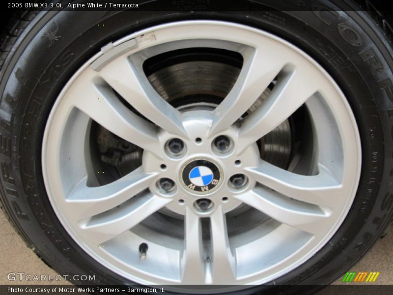 Alpine White / Terracotta 2005 BMW X3 3.0i
