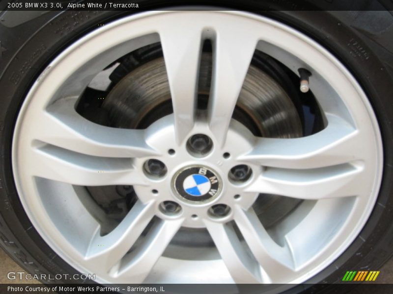 Alpine White / Terracotta 2005 BMW X3 3.0i