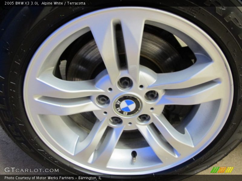 Alpine White / Terracotta 2005 BMW X3 3.0i