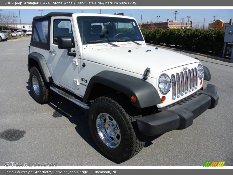 Stone White / Dark Slate Gray/Medium Slate Gray 2009 Jeep Wrangler X 4x4