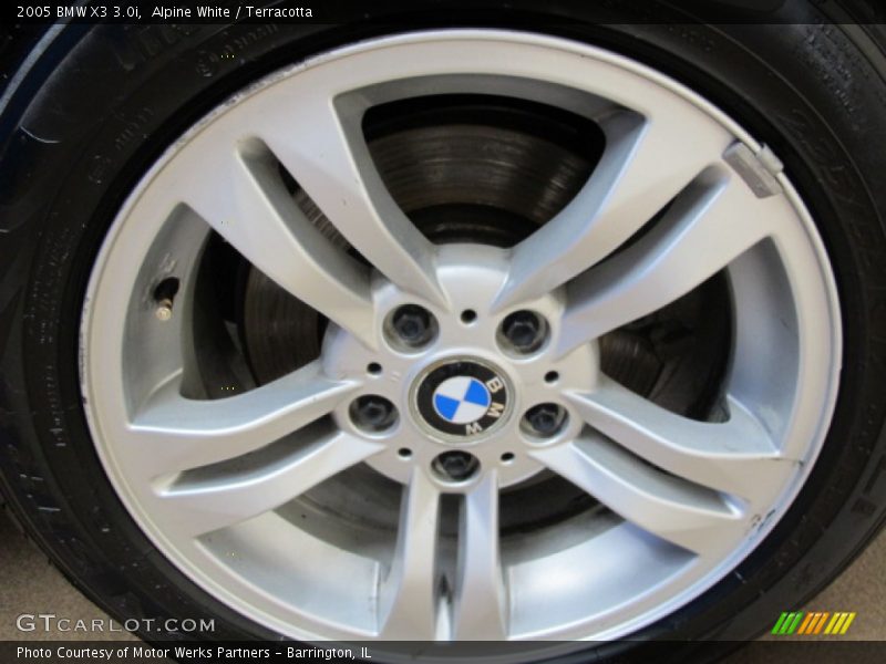 Alpine White / Terracotta 2005 BMW X3 3.0i