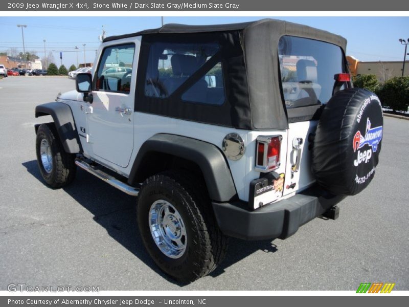 Stone White / Dark Slate Gray/Medium Slate Gray 2009 Jeep Wrangler X 4x4