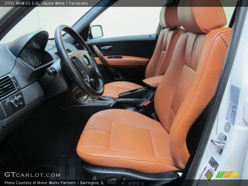 Alpine White / Terracotta 2005 BMW X3 3.0i