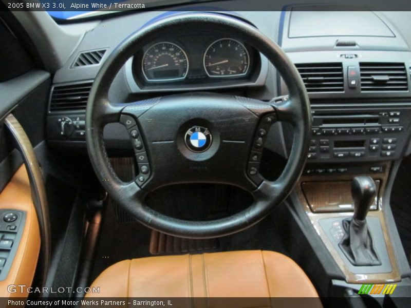 Alpine White / Terracotta 2005 BMW X3 3.0i