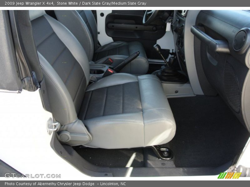 Stone White / Dark Slate Gray/Medium Slate Gray 2009 Jeep Wrangler X 4x4