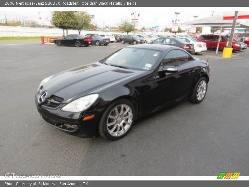 Obsidian Black Metallic / Beige 2006 Mercedes-Benz SLK 350 Roadster
