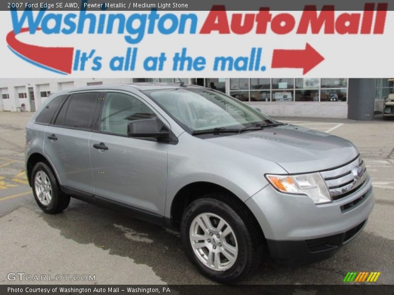 Pewter Metallic / Medium Light Stone 2007 Ford Edge SE AWD