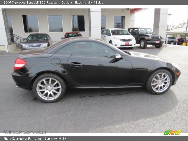 Obsidian Black Metallic / Beige 2006 Mercedes-Benz SLK 350 Roadster