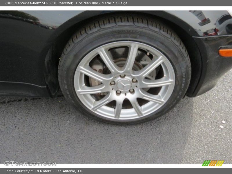 Obsidian Black Metallic / Beige 2006 Mercedes-Benz SLK 350 Roadster