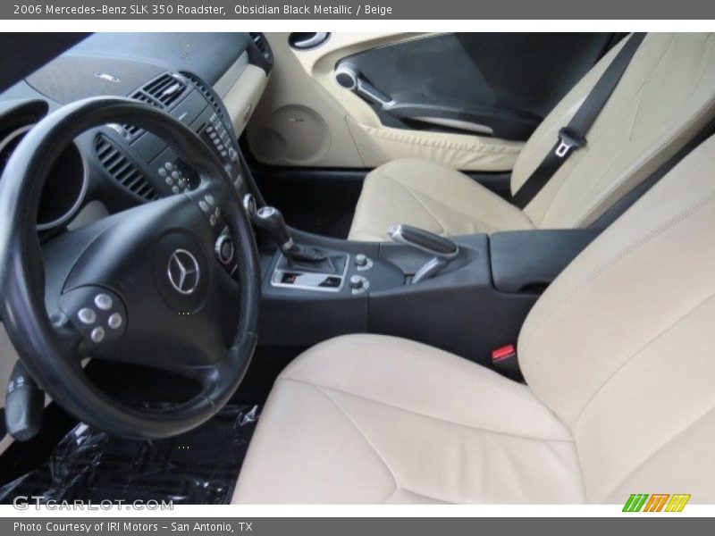 Obsidian Black Metallic / Beige 2006 Mercedes-Benz SLK 350 Roadster