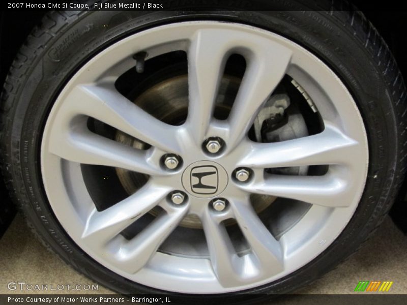 Fiji Blue Metallic / Black 2007 Honda Civic Si Coupe