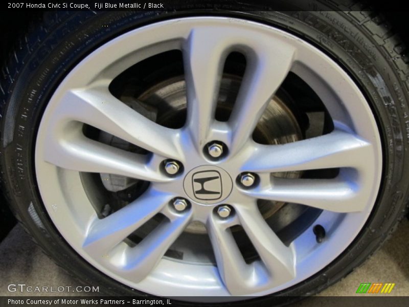 Fiji Blue Metallic / Black 2007 Honda Civic Si Coupe