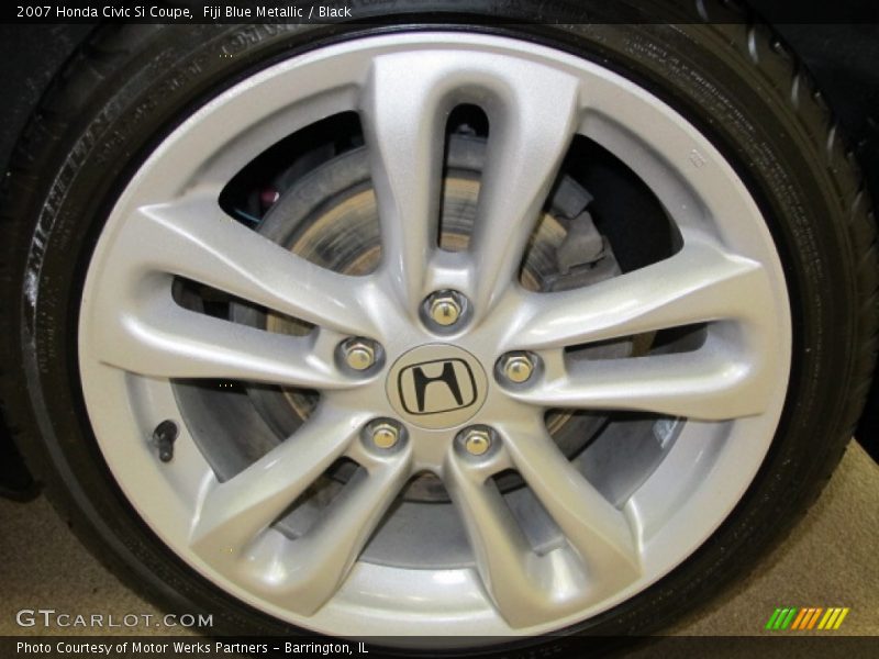 Fiji Blue Metallic / Black 2007 Honda Civic Si Coupe