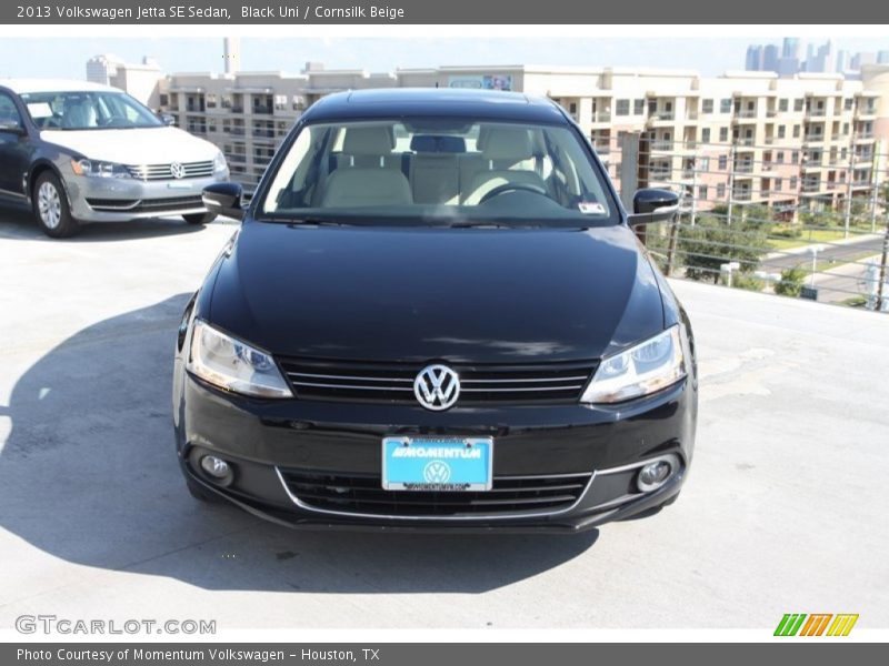 Black Uni / Cornsilk Beige 2013 Volkswagen Jetta SE Sedan